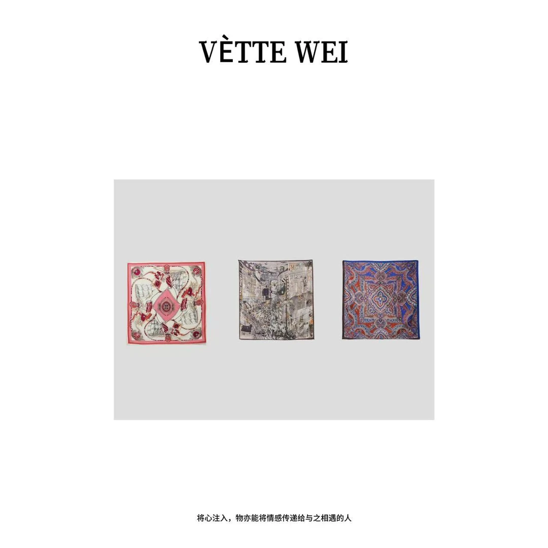 VÈTTE  WEI  “羽扇纶巾”艺术方巾   26-5-1