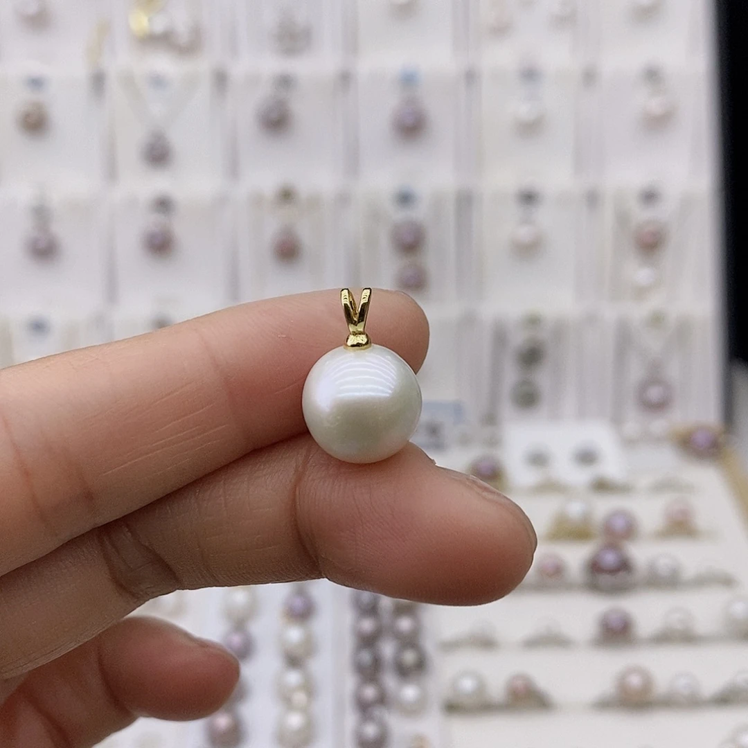 淡水珍珠吊坠(不含链)合金