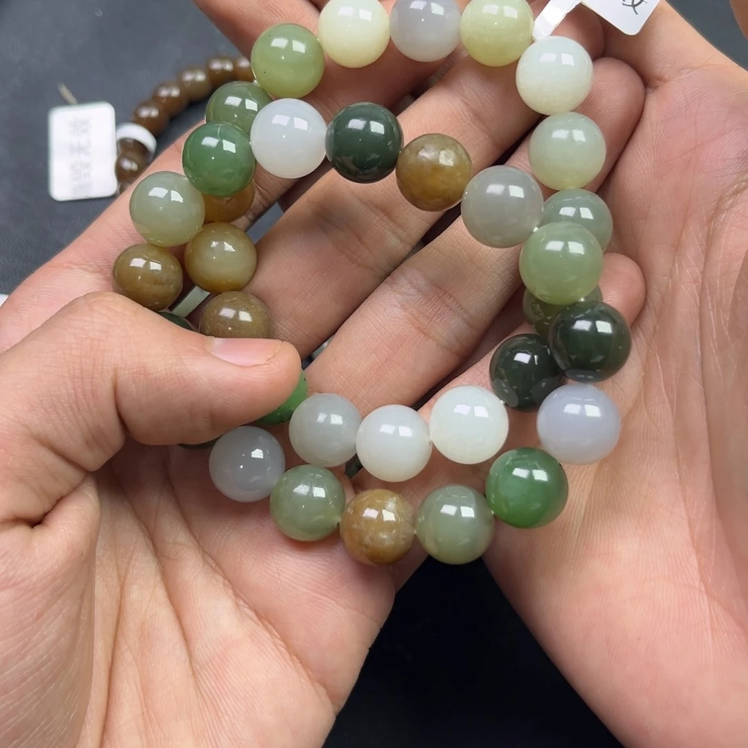 和田玉手链未镶嵌梅**语多样性拍一发一多宝手串卡12