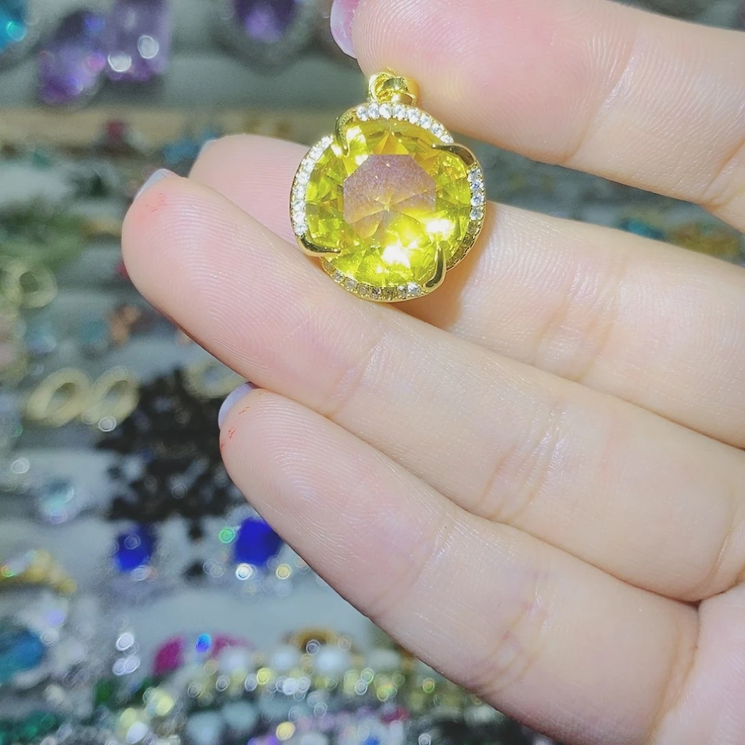 【闪购商品】托帕石耳饰银S925镶嵌