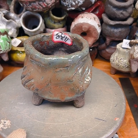 粗陶花盆手工花盆制作