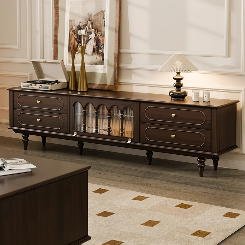 客拉客法式复古别墅电视柜大平层电视机柜储物柜客厅电视柜家用