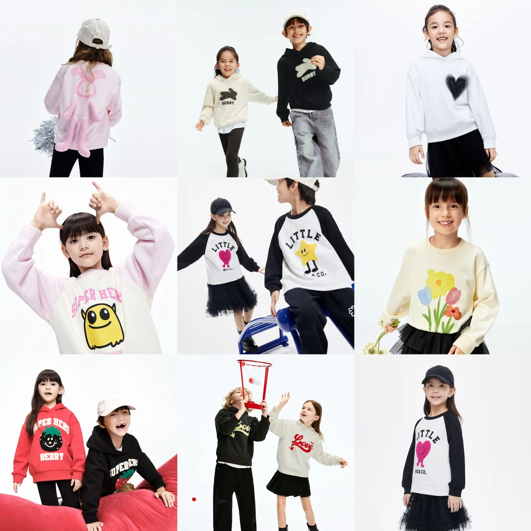 【热卖卫衣 同价双11】littlemoco童装印花T恤衫连帽卫衣合集