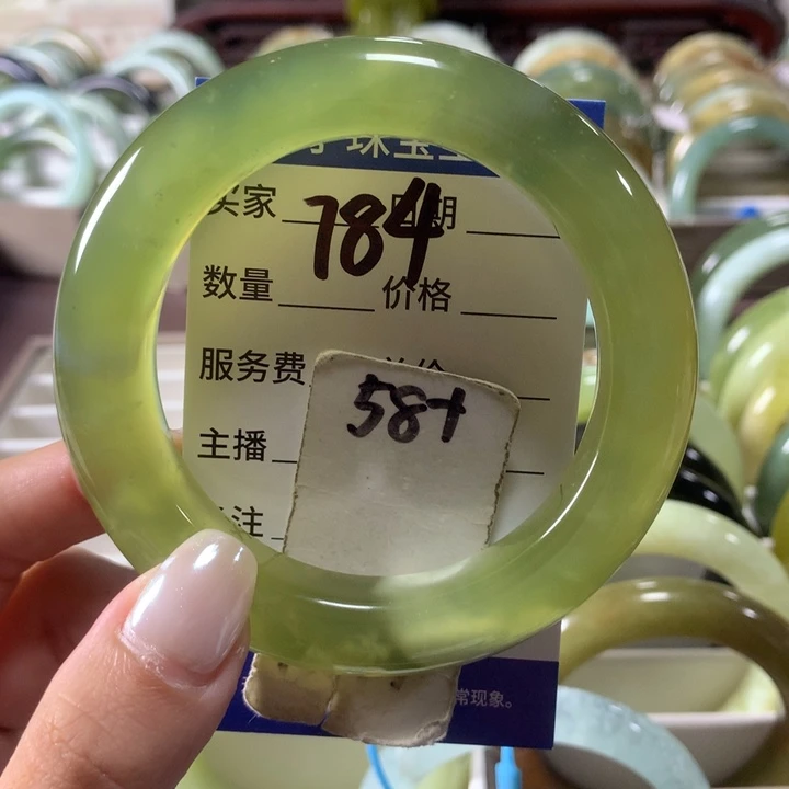 未镶嵌蛇纹石玉手镯784
