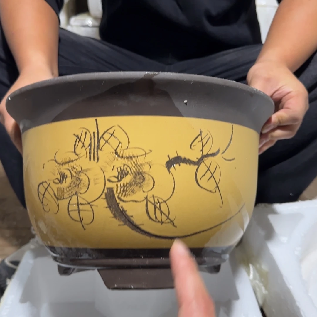 花盆紫砂口径33厘米