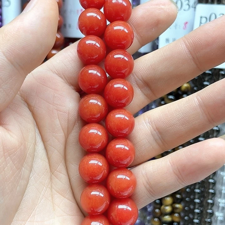 玛瑙/玉髓合金珠宝半成品南红12mm