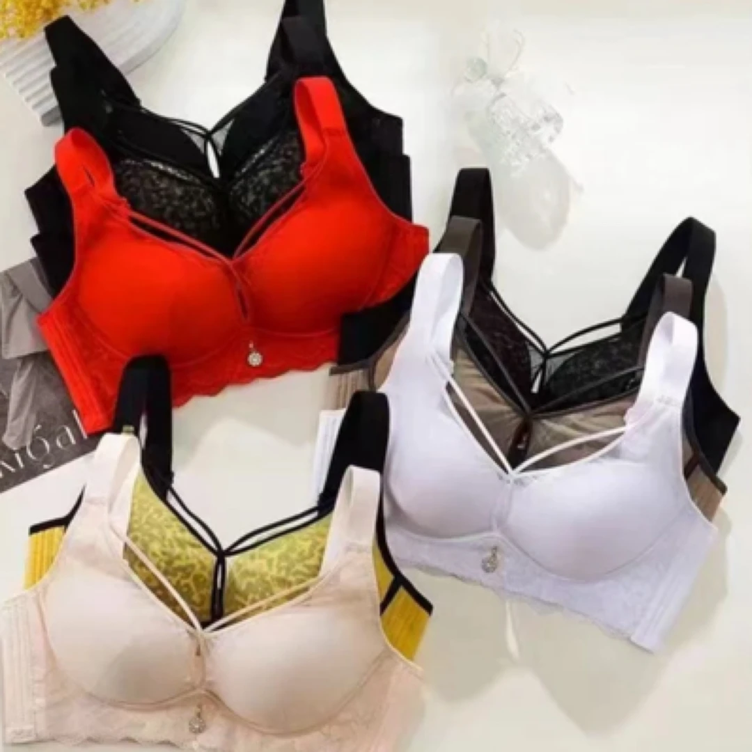 可可家莎琳舒适聚拢蕾丝背心219