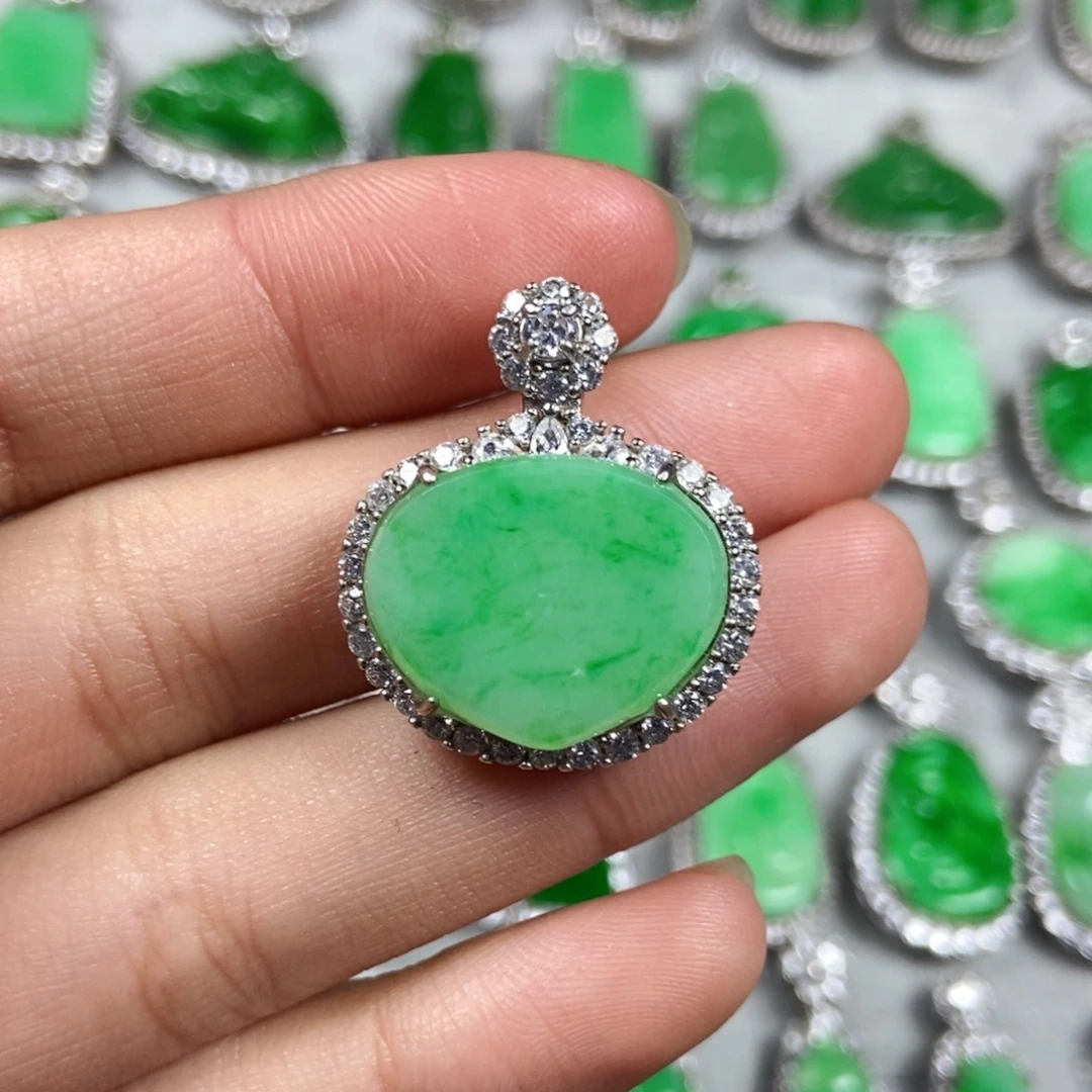 颈饰未镶嵌翡翠爱心