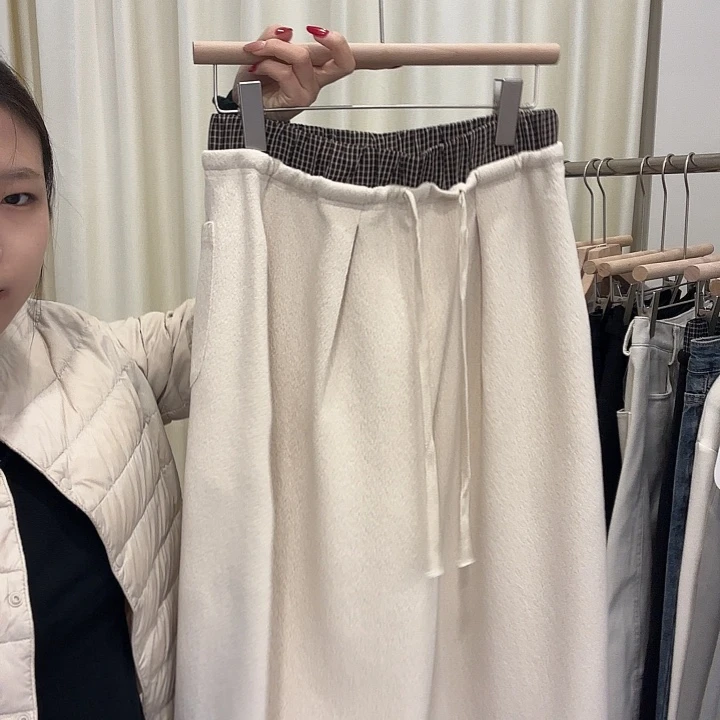 加绒白色m码的休闲裤