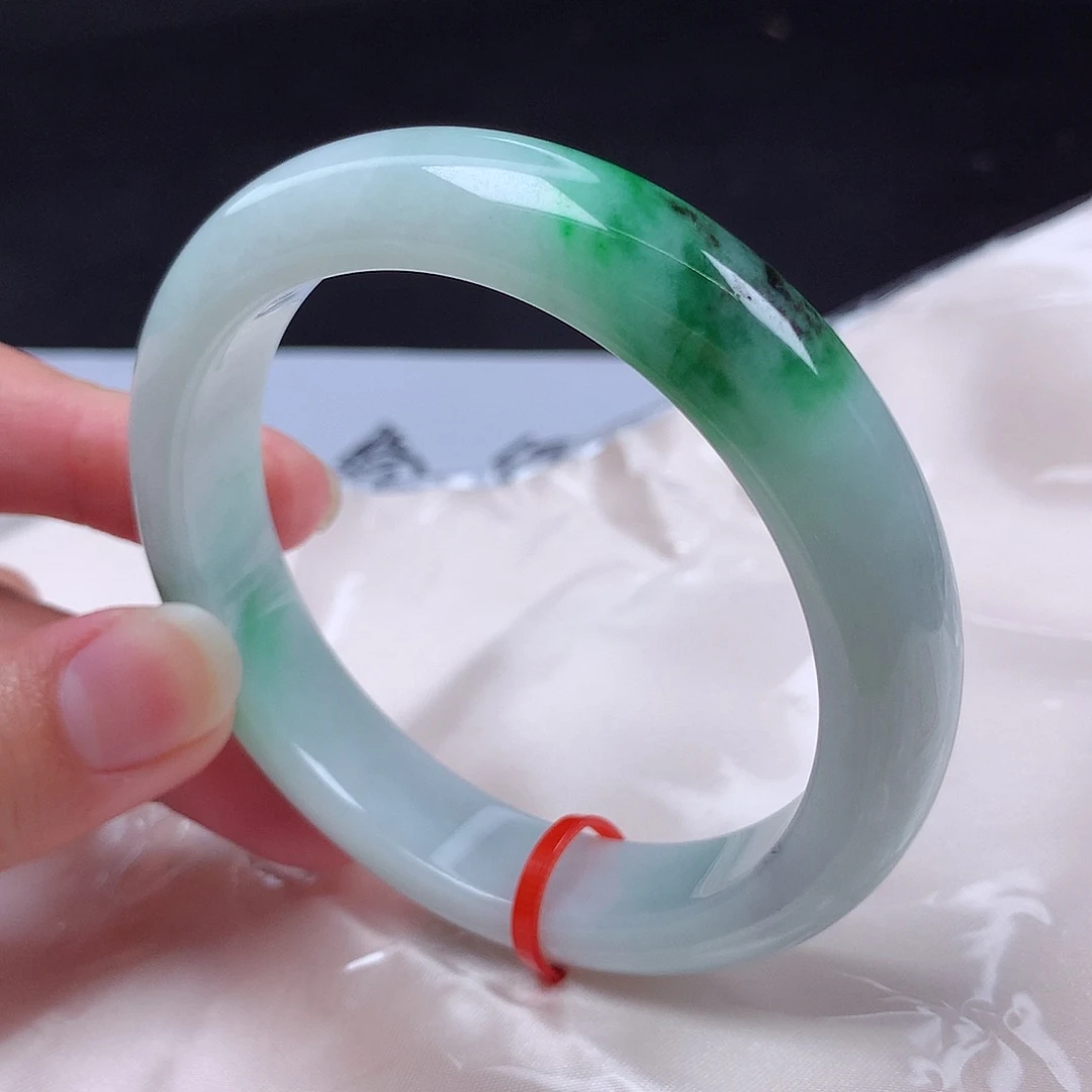 翡翠未镶嵌手镯59圈p0503