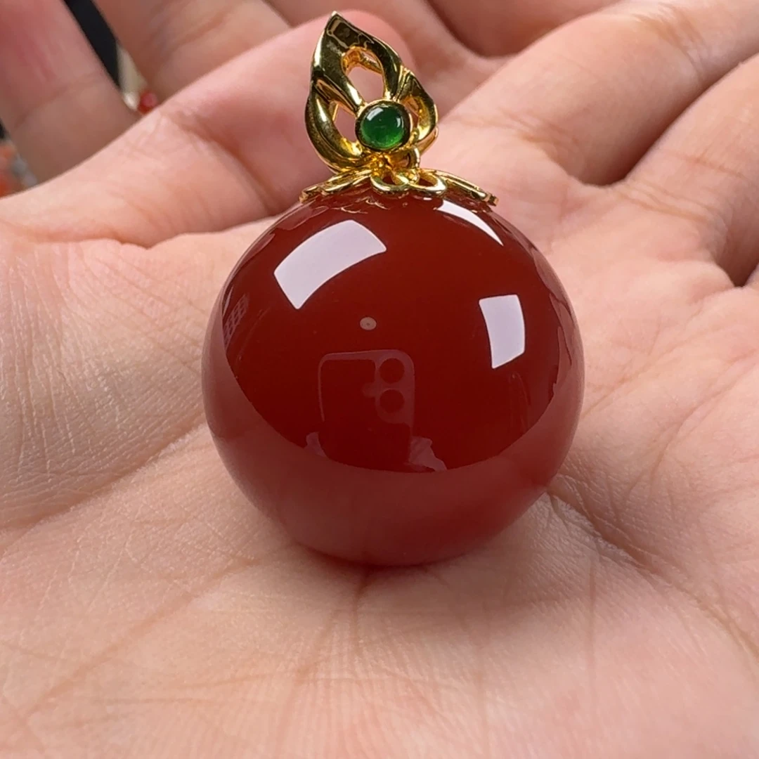 南红玛瑙未镶嵌锦红偏牛血22