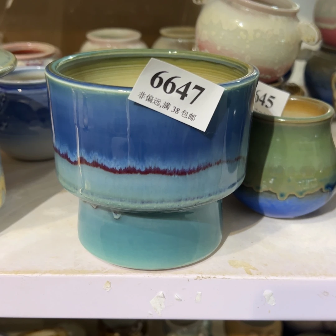 口10 手工花盆满30包邮