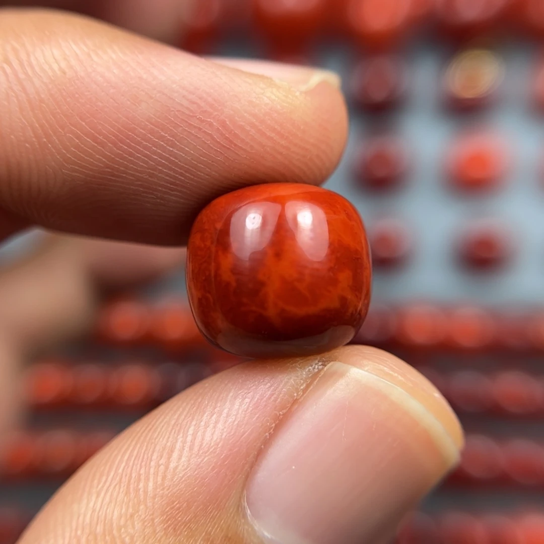 南红玛瑙珠宝奇石未镶嵌尺寸12/13锦红火焰