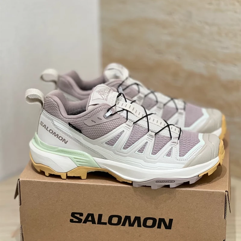 SALOMON萨洛蒙X ULTRA 360 EDGE GTX 低帮登山鞋女款米灰478170