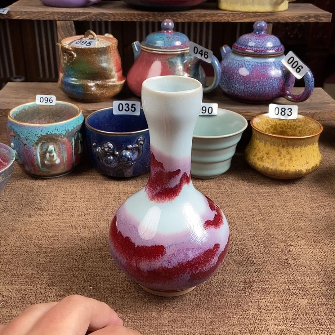 瓷片钧瓷茶壶茶具