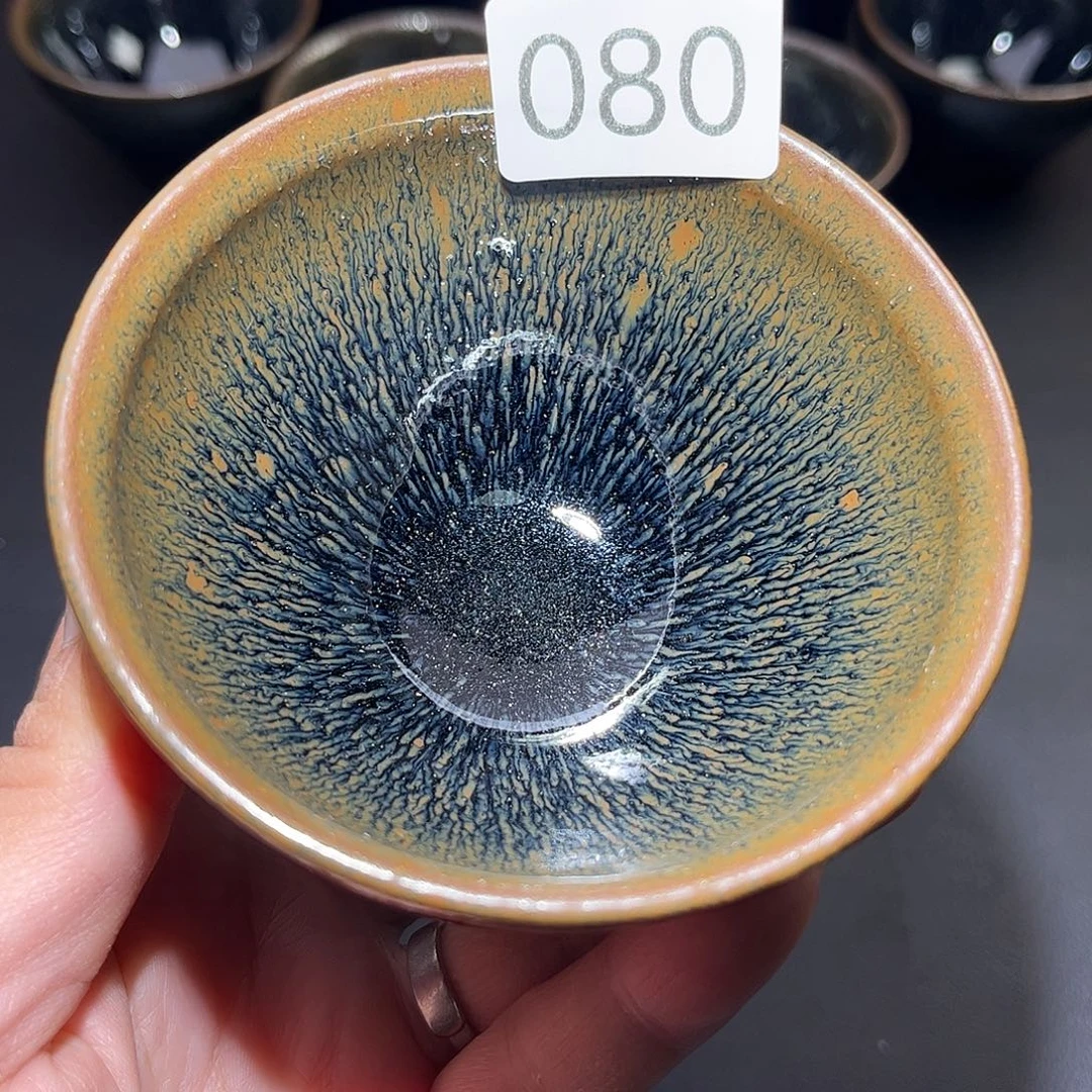茶盏柴烧建盏主人杯080