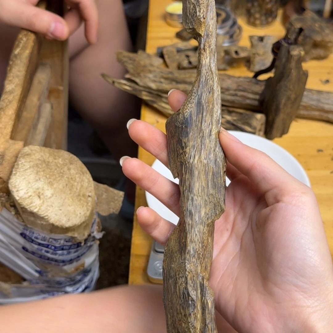 沉香沉香碎屑张勺子品种块料47克