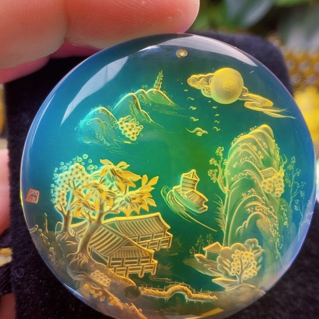 【闪购商品】蓝珀吊坠(不含链)未镶嵌