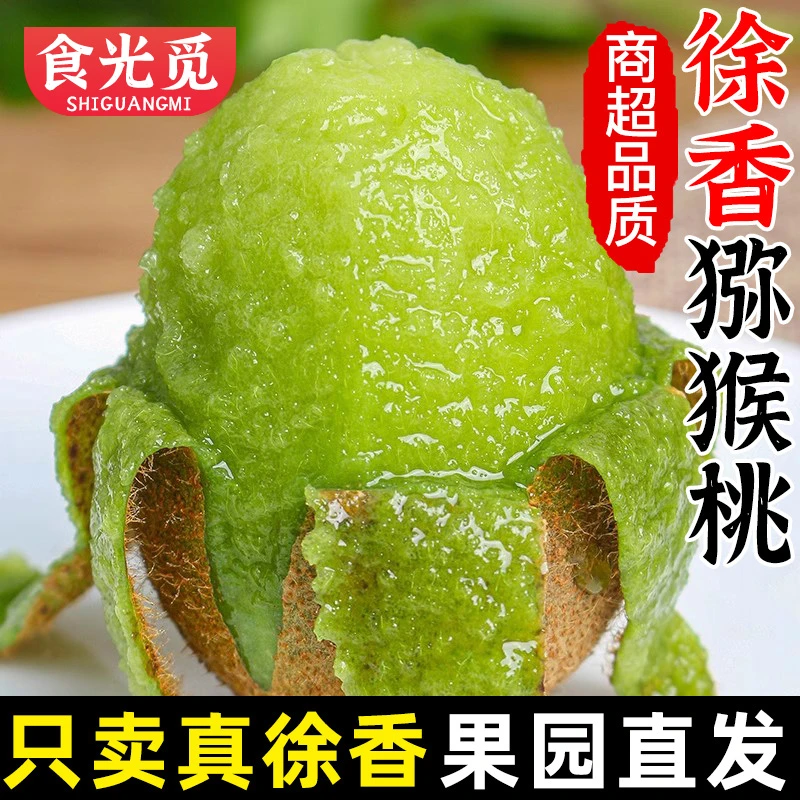 【食光觅】陕西特产徐香绿心猕猴桃12/24枚单果70g+催熟食用 XB