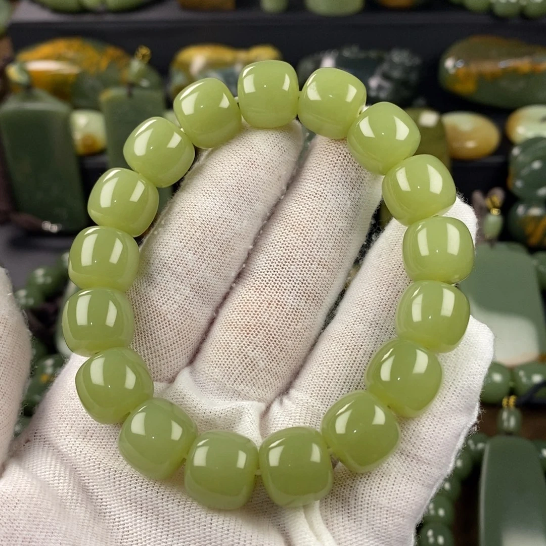 岫岩老玉（透闪石质玉）未镶嵌手链