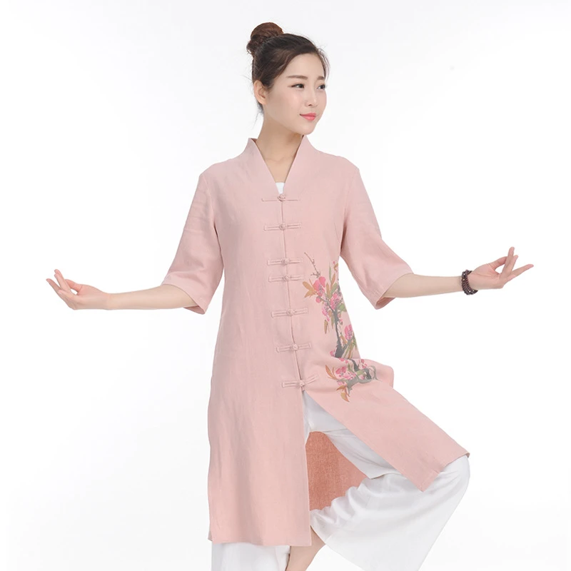 新款棉麻高级感禅服套装打坐居士服女禅意茶服宽松透气禅舞服饰