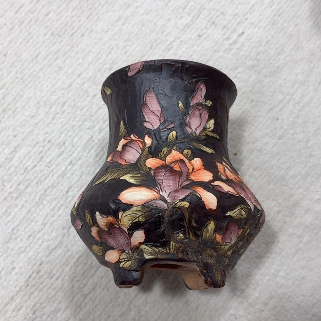 ****y紫砂花盆陶瓷多肉花盆瑕疵