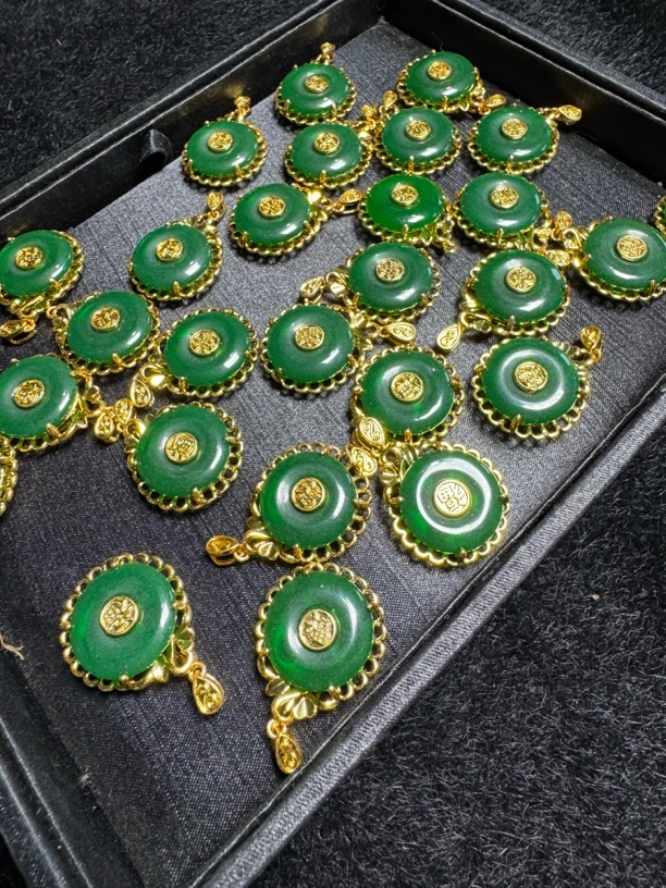 DJY绿色平安扣吊坠