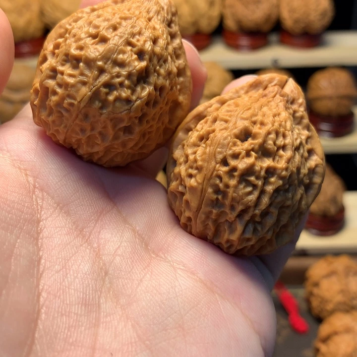 文玩核桃把件40金嘴