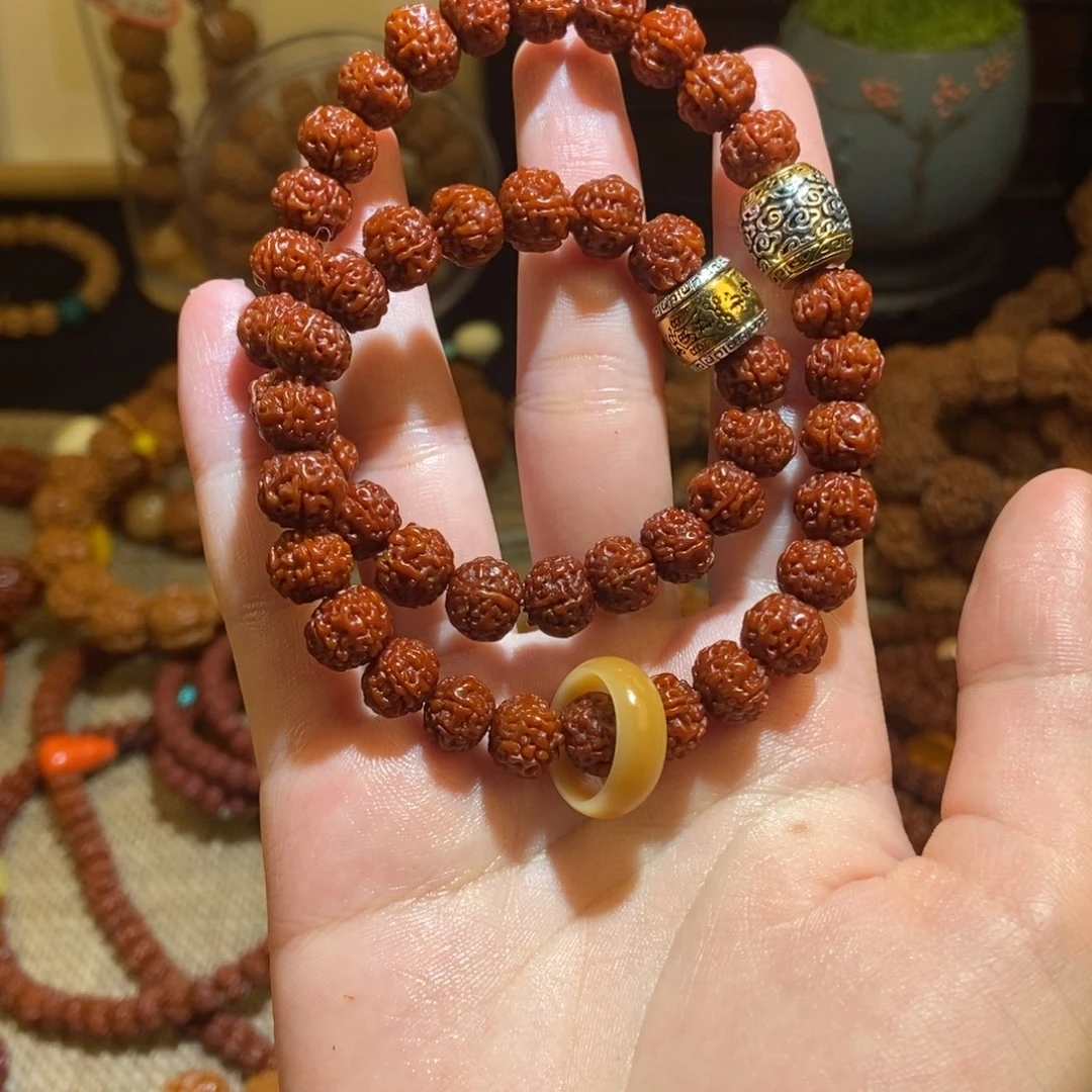 金刚菩提手串95双圈小银