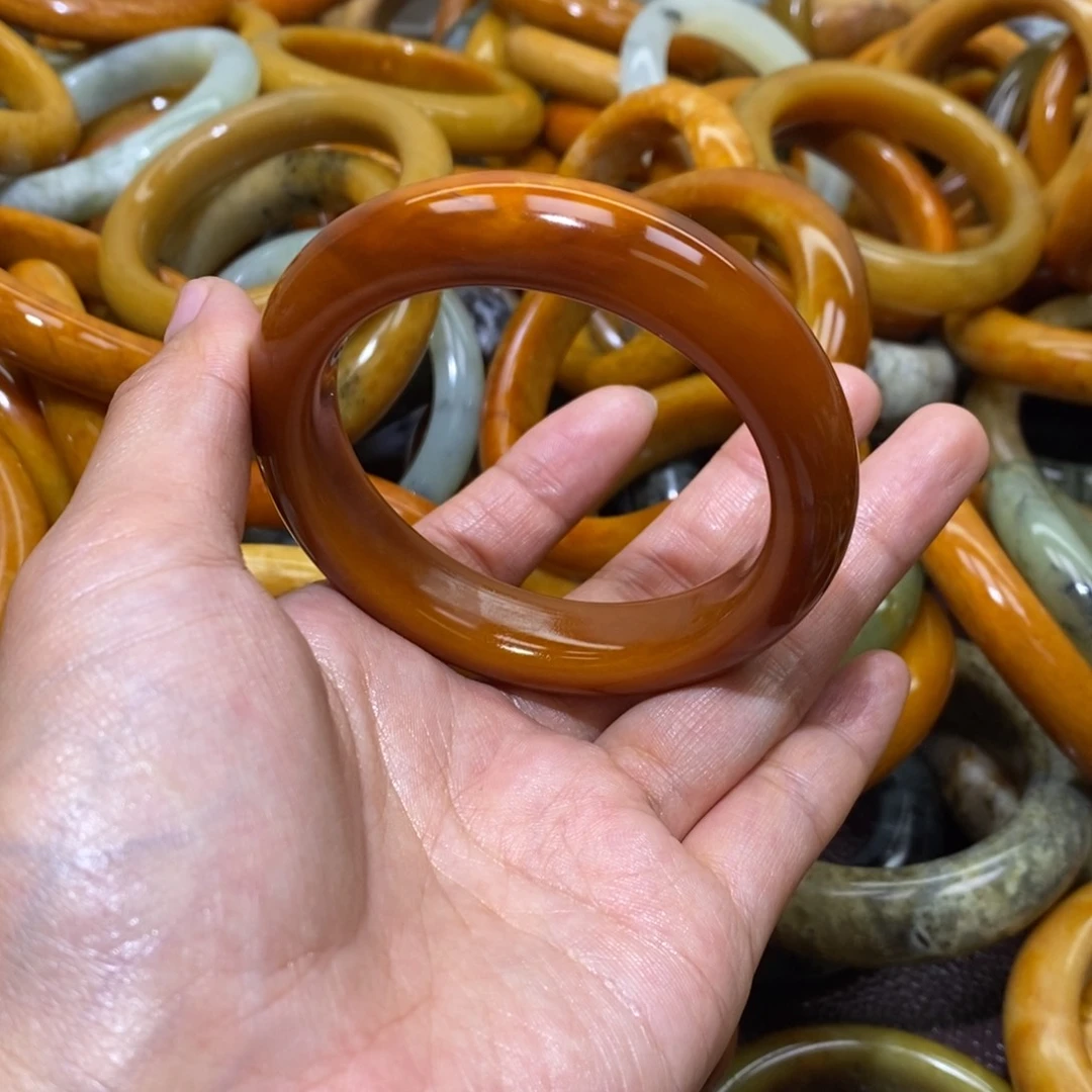 未镶嵌蛇纹石玉手镯