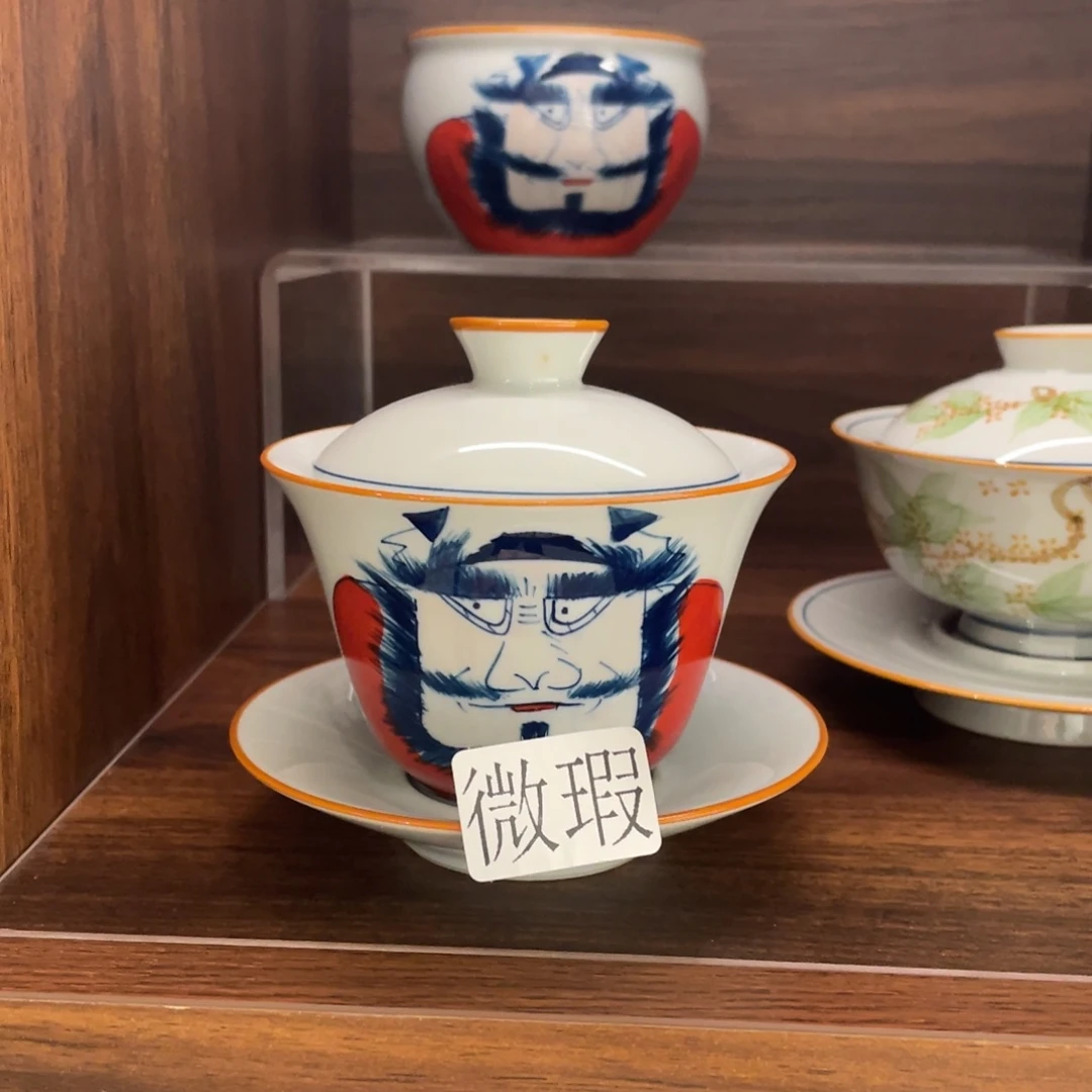 有瑕釉下彩纯手绘