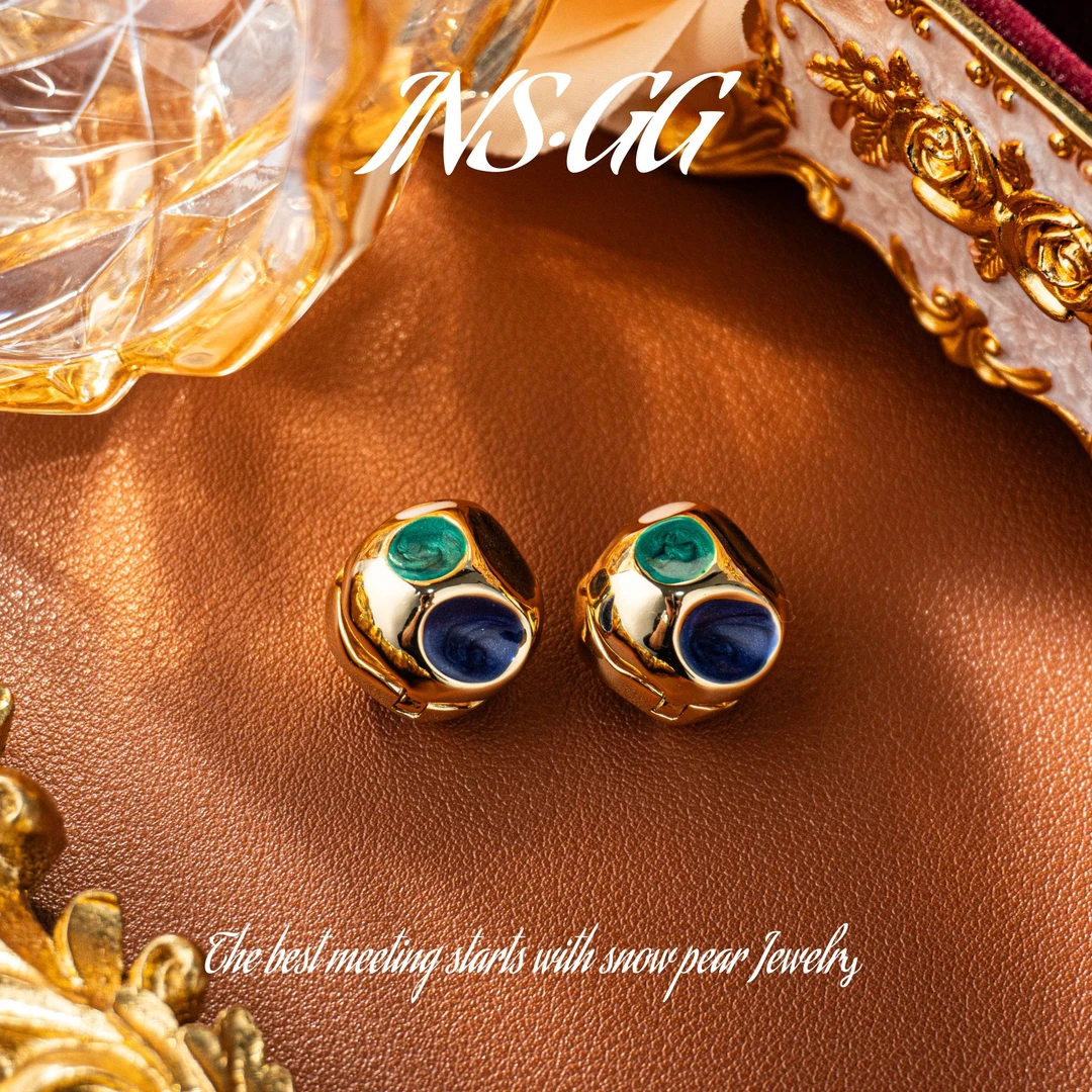 铜合金耳饰 【INS · GG】铜 ♠  轻奢设计 LE1406 耳饰·耳环