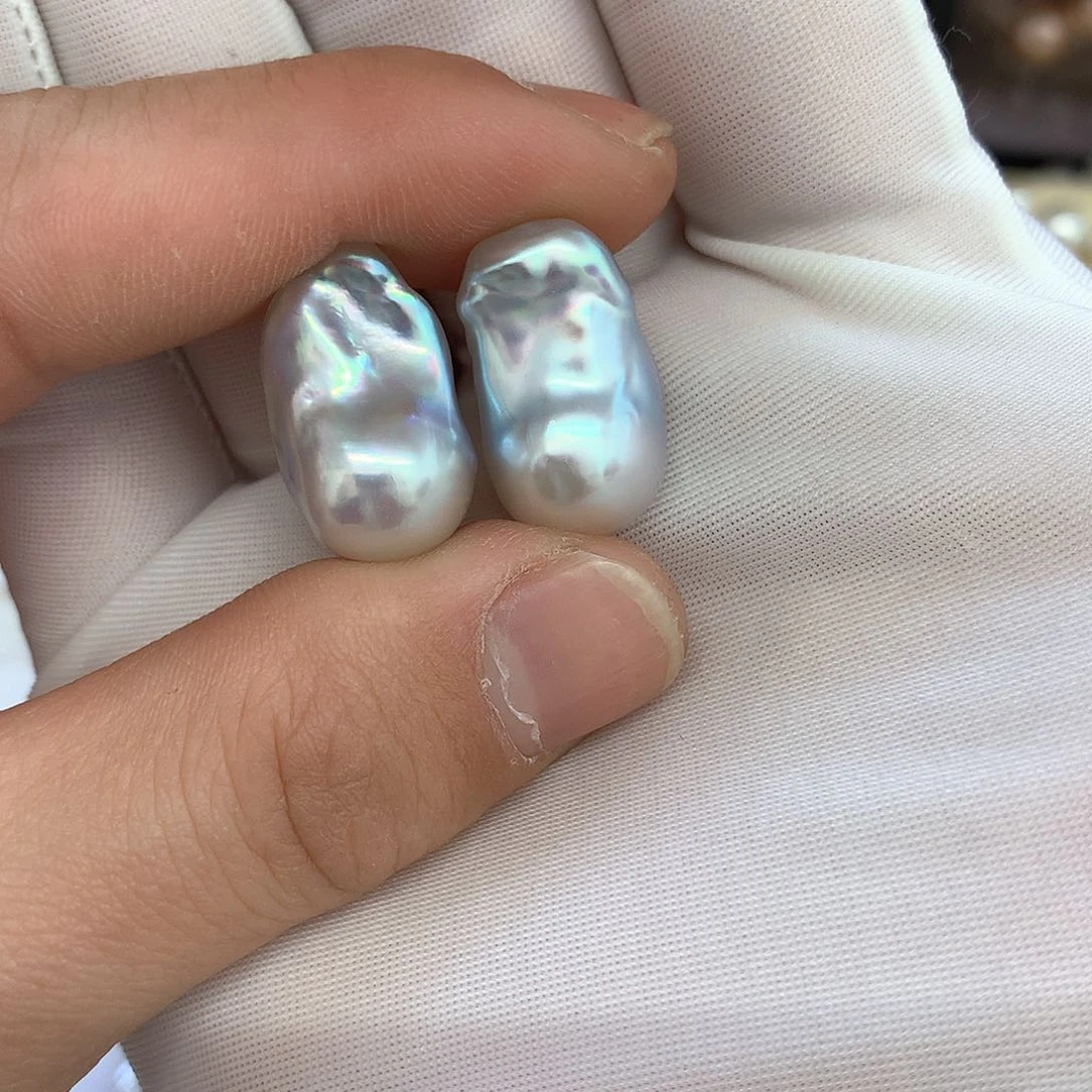 淡水珍珠耳饰未镶嵌定制