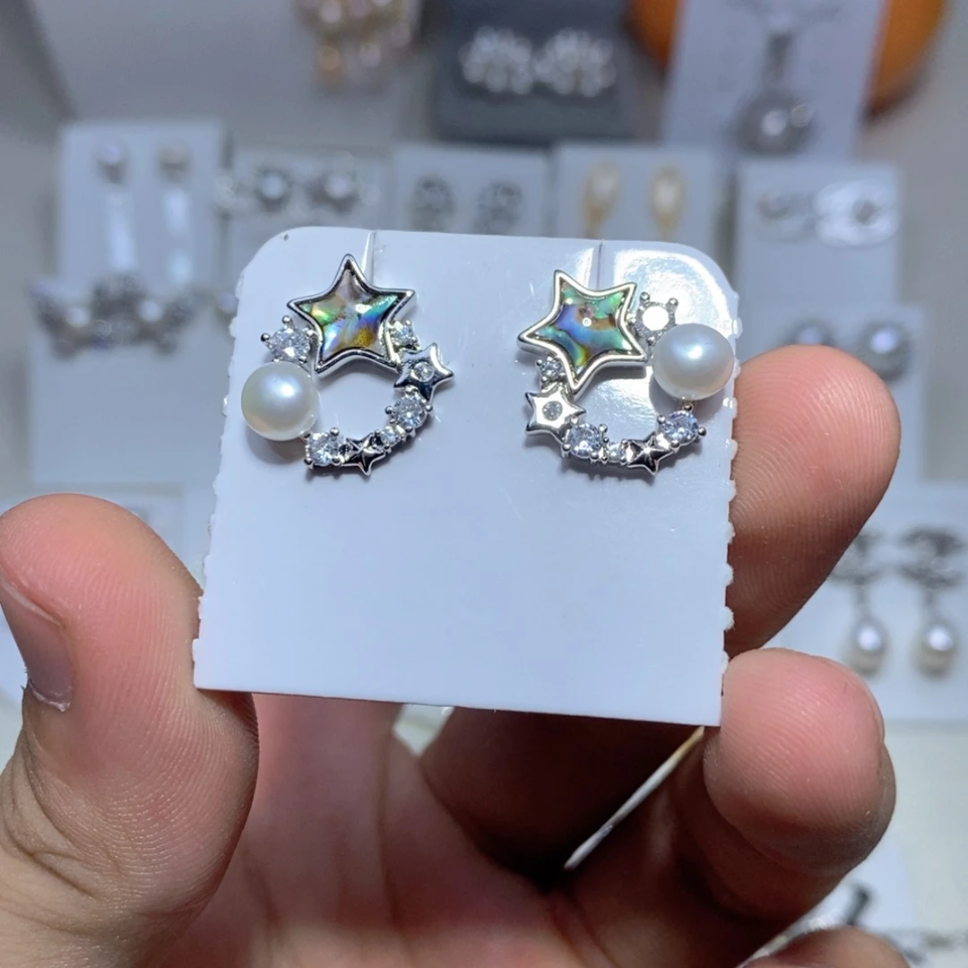 耳饰未镶嵌淡水珍珠