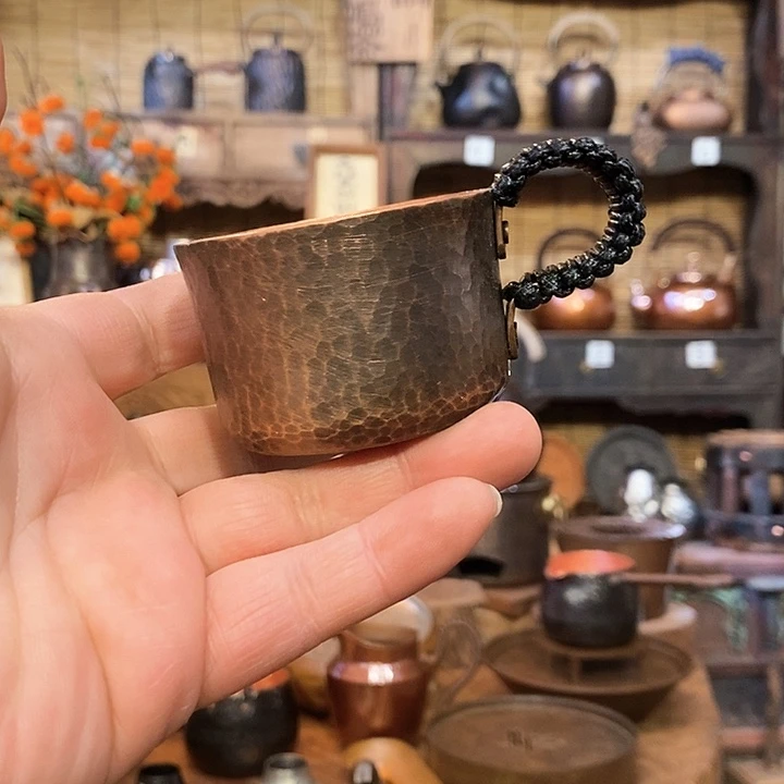 杨*喵今语问题 把手紫铜杯