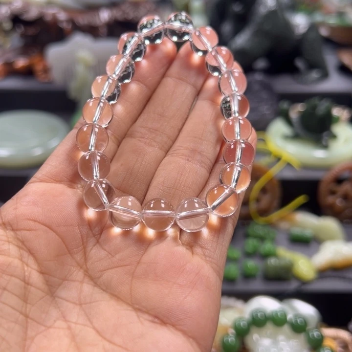 水晶手串未镶嵌小*筒