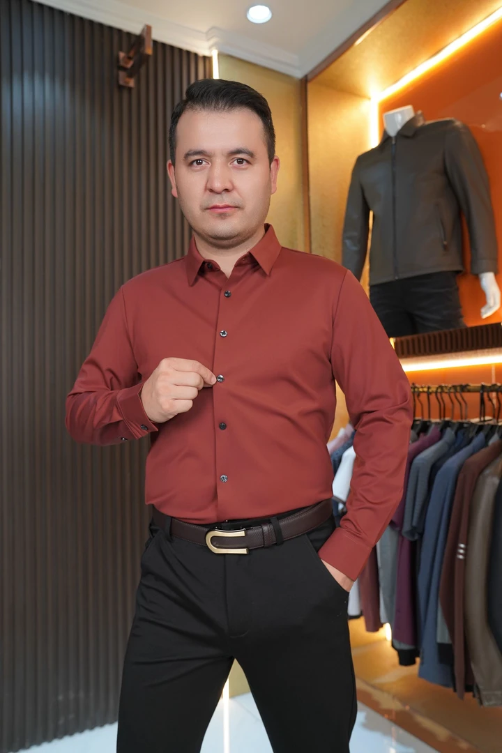 0533男士男款长袖时尚休闲夏季黑色商务