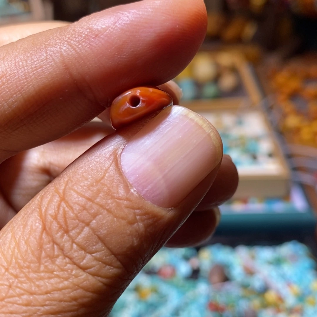 南红玛瑙配饰未镶嵌吃***去