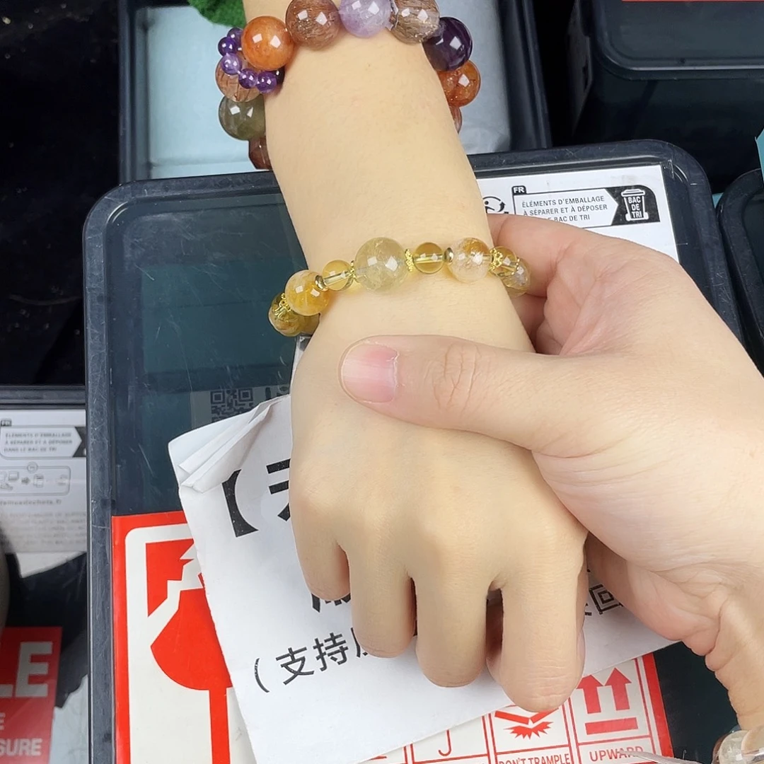 水晶手链银S925镶嵌