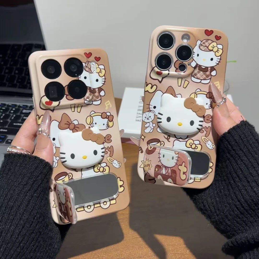 立体贴件kt适用oppovivo华为p70iPhone14/15国产精孔荣耀创意卡通