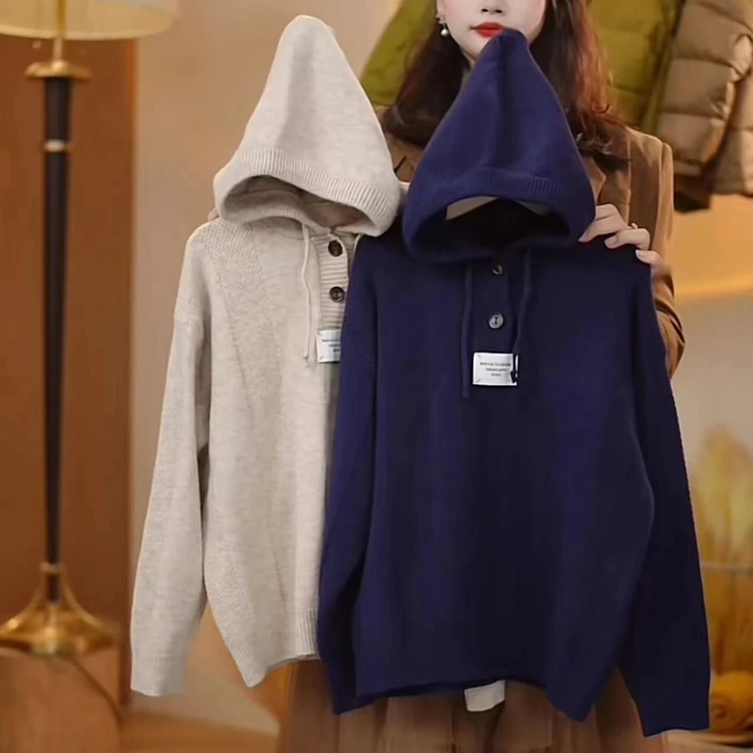 【现货】儿童针织连帽毛衣休闲韩版加厚长袖冬款男童韩版毛衣YG6461