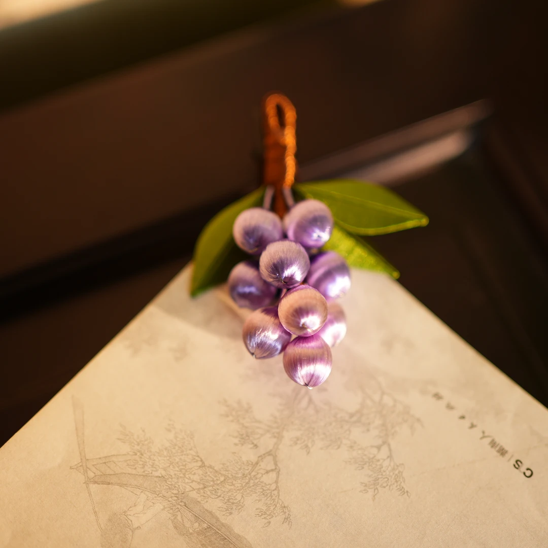 【葡萄发夹】紫色 非遗缠花工艺 日常国风仙女百搭礼品
