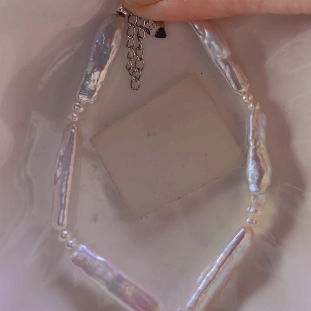 淡水珍珠手绳合金