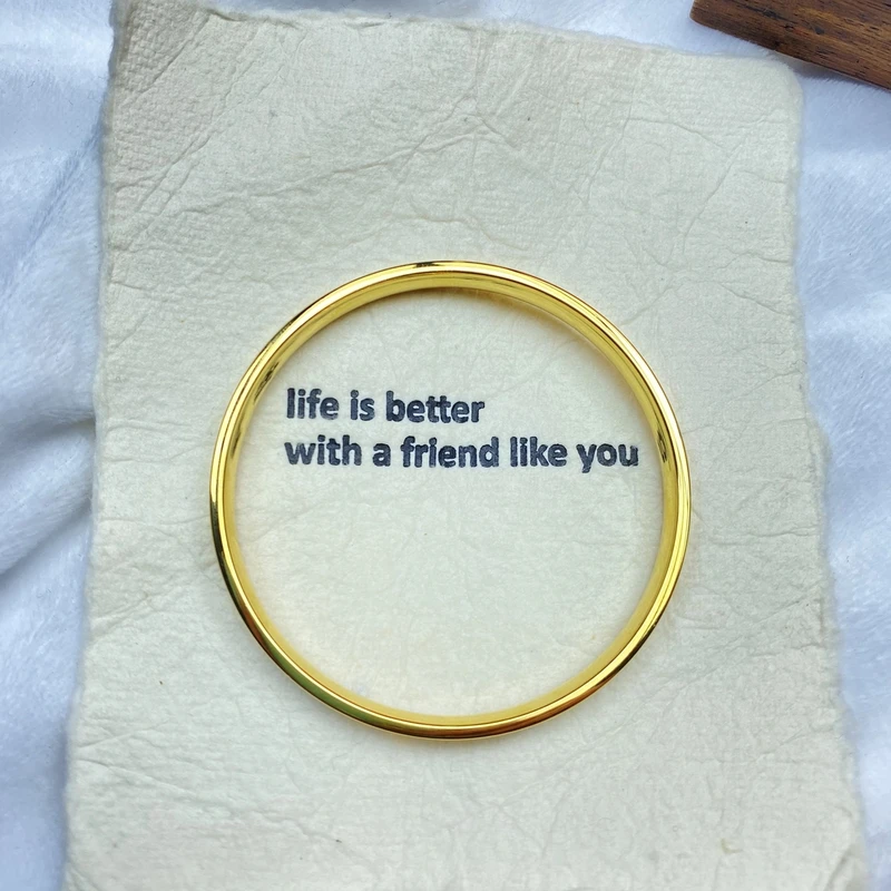 手镯 手镯 K0149黄色精工卡卡闭口手镯多样性发货22173