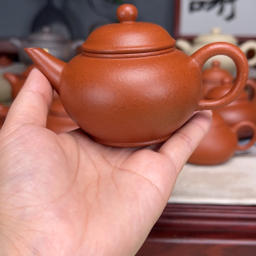 紫砂茶壶宝山红泥160