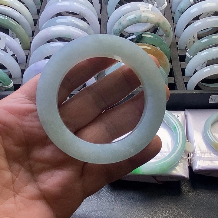 一****定制翡翠未镶嵌58.5、圆条