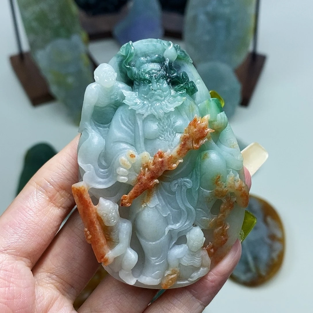 定制翡翠未镶嵌钟馗