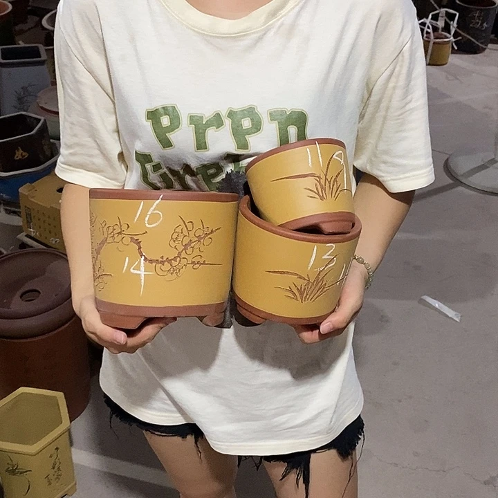 紫砂花盆紫砂花盆