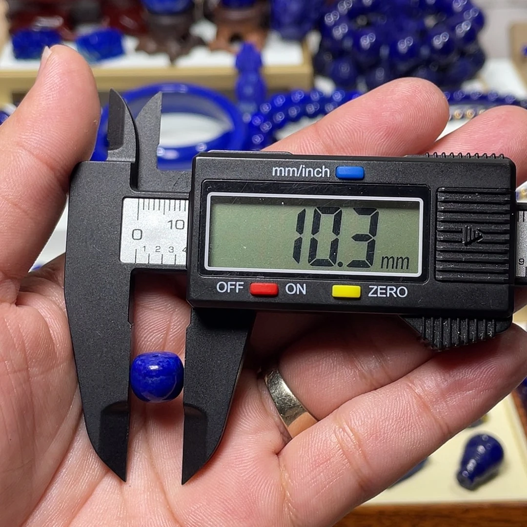 青金石未镶嵌微瑕！10mm老型单珠（不退不换）