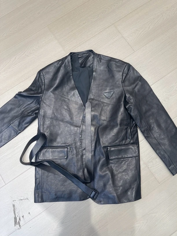 蜜地苏拉&新款皮衣三角标系腰带#6009